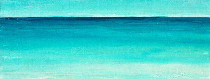 Peinture intitulée "Sealandscape 2" par Nathalia Chipilova, Œuvre d'art originale, Acrylique Monté sur Châssis en bois