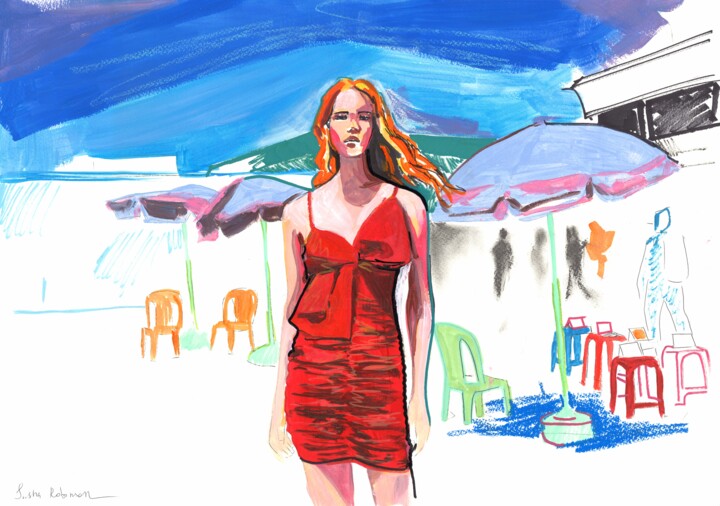 GIRL ON FIRE 图画, 16.5x23.6 in