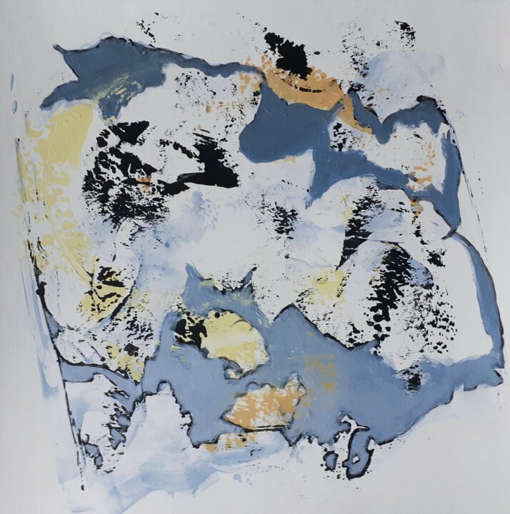 Peinture intitulée "Abstrait C4" par Catherine Dufrene (Katy), Œuvre d'art originale, Acrylique