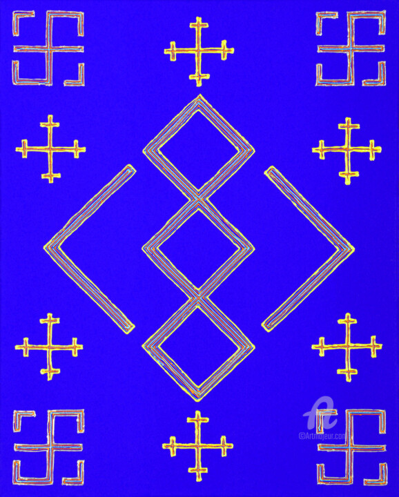 «Formula of Protection», cycle «Symbols of Prosperity» 图画, 19.7x15.8 in