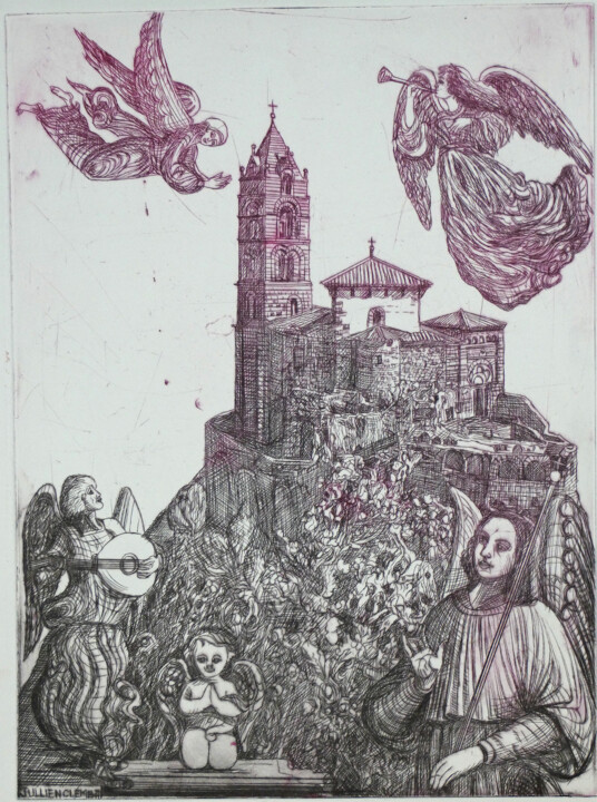 Saint Michel Aiguilhe 印花与版画, 11.4x8.3 in
