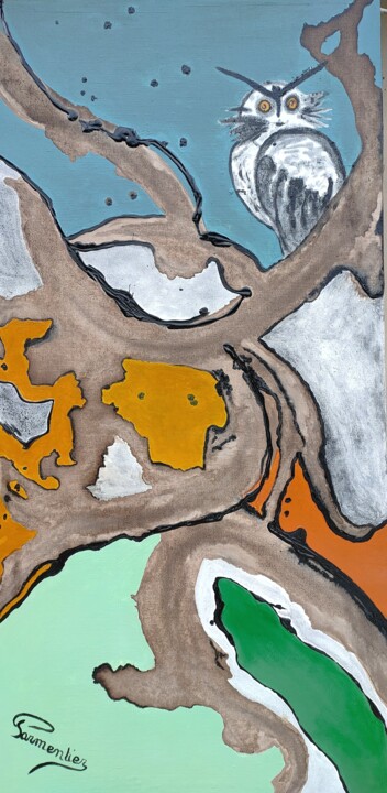 LE HIBOU 绘画, 47.2x23.6 in