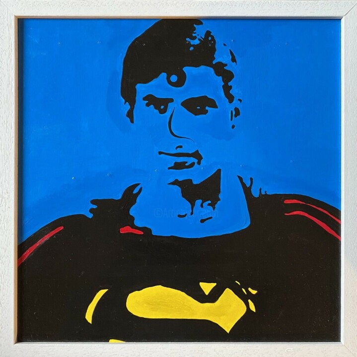 Superman Pop 绘画, 11.8x11.8 in