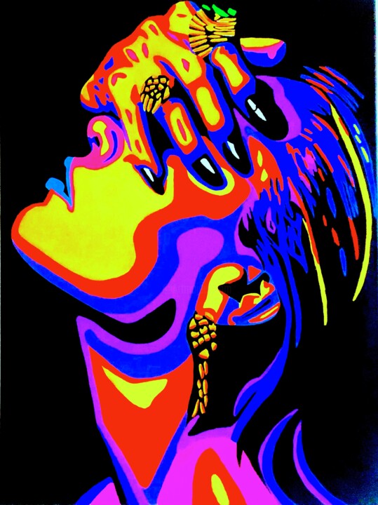 Painting titled "Dreams about Jewelry" by Chanterax, Original Artwork, Acrylic