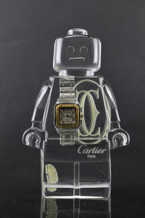 ROBOCLUSION Cartier 1 雕塑, 9.8x6.3 in