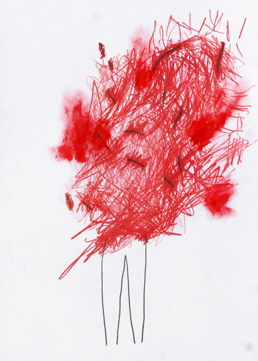 Who I am? you ask. the answer it's my body..." 绘画, 27.6x19.7 in
