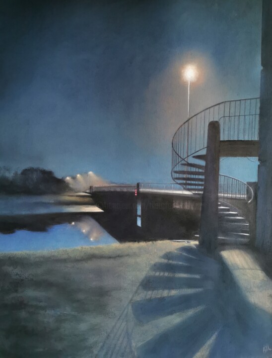 Peinture intitulée "Kérino" par Alain Fortier, Œuvre d'art originale, Pastel