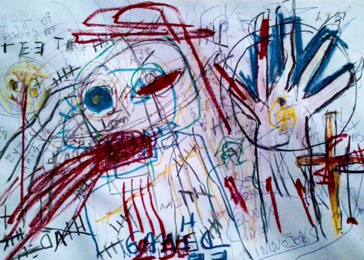 Blood's sacrified 绘画, 11.4x16.9 in