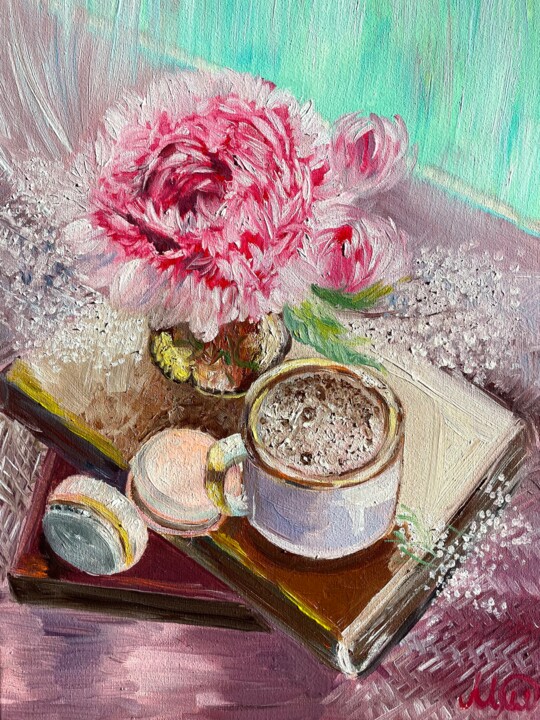 Malerei mit dem Titel "Нежность и чувствен…" von Milena Million, Original-Kunstwerk, Öl