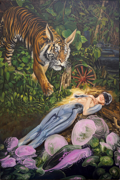 惊梦 绘画, 70.9x47.2 in