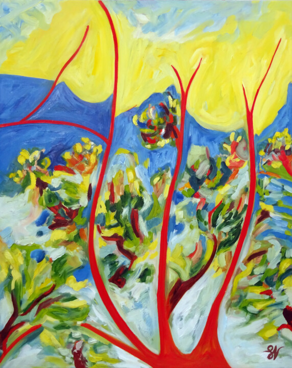 Racines Painting, 36.2x28.7 in