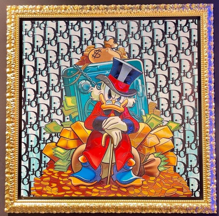 绘画 标题为“Banker scrooge dior” 由N Nathan, 原创艺术品, 数字油画