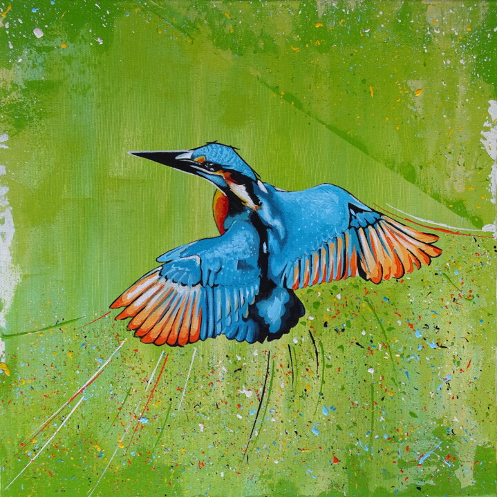 Hummingbird - 2 绘画, 15.8x15.8 in