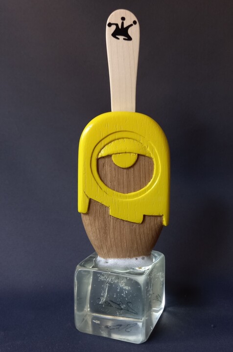 Pop'ice... Minion givré. 雕塑, 8.3x2.8 in