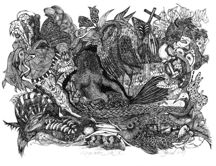 Das Andere Ich II 图画, 18.9x24.4 in