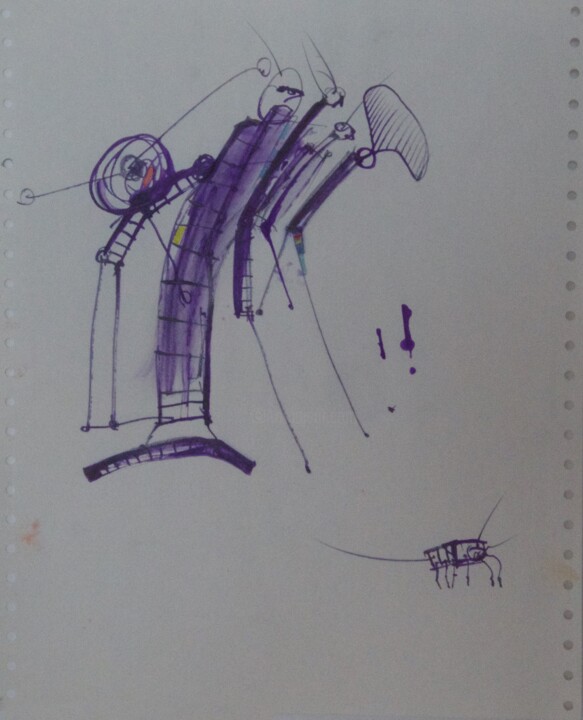 Betrachtung eines Käfers 图画, 12x9.8 in