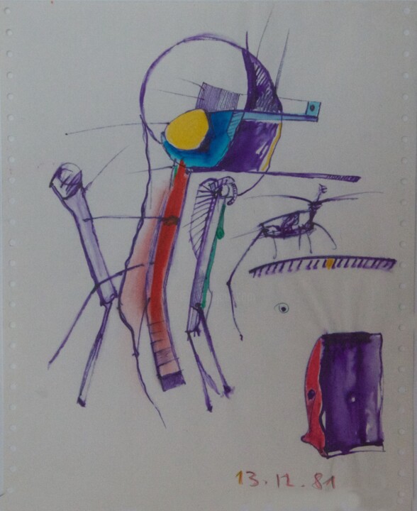 ...mit Hubschrauber Insekt 图画, 12x9.8 in