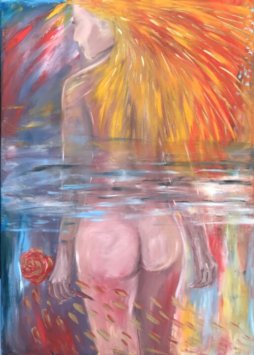 Original oil picture 绘画, 27.6x19.7 in