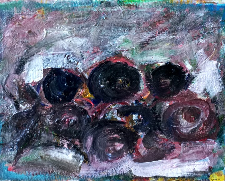 Pittura intitolato "Nature mort 8" da Sam Keusseyan, Opera d'arte originale, Acrilico