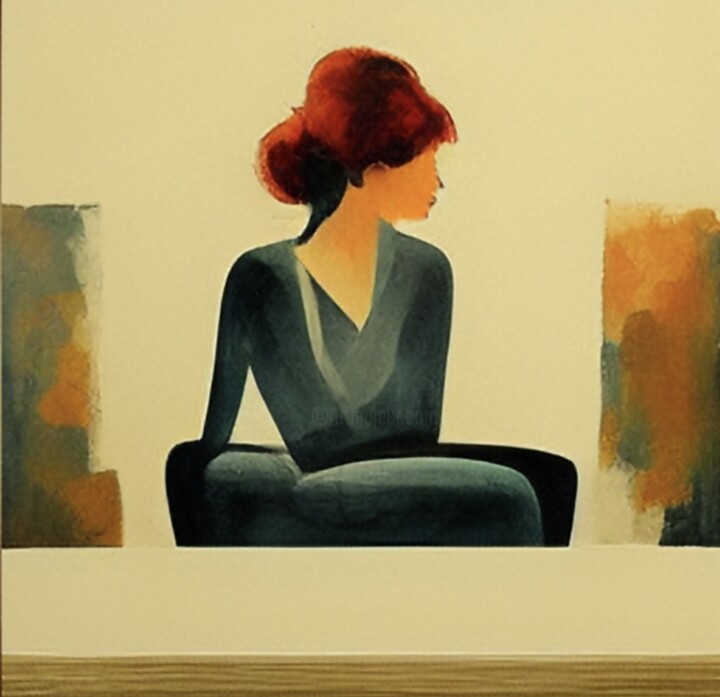 数字艺术 标题为“La femme, un art #3” 由Jo Antho, 原创艺术品, 数字油画