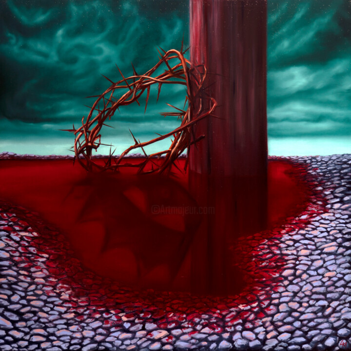 Silence of the Lamb 绘画, 31.5x31.5 in