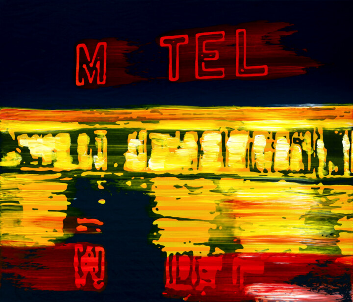MOTEL 绘画, 23.6x27.6 in