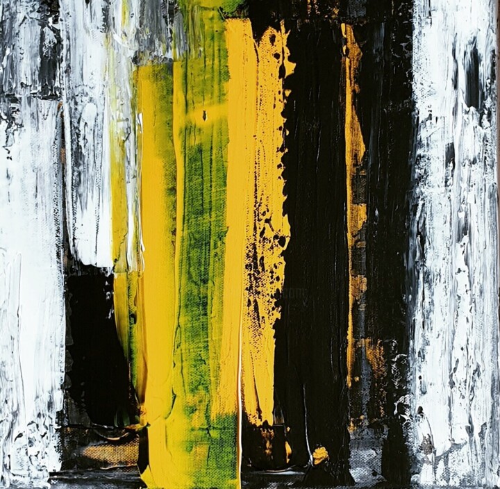Peinture intitulée "Hommage à Bruno" par Julie Verhague, Œuvre d'art originale, Acrylique Monté sur Châssis en bois