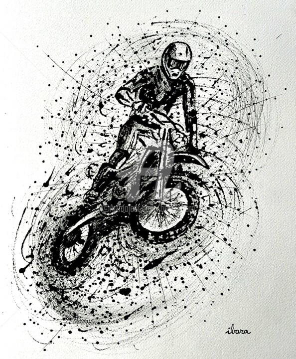 Motocross 图画, 19.7x15.8 in