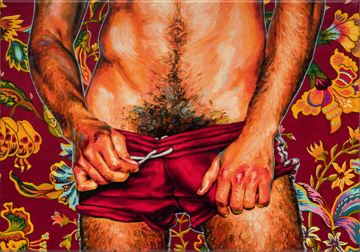 Oleksandr Balbyshev 'Red Shorts' - EDITIONED PRINT 02/50 印花与版画, 13.8x19.7 in