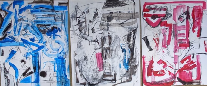 绘画,  25.6x59.1 in 