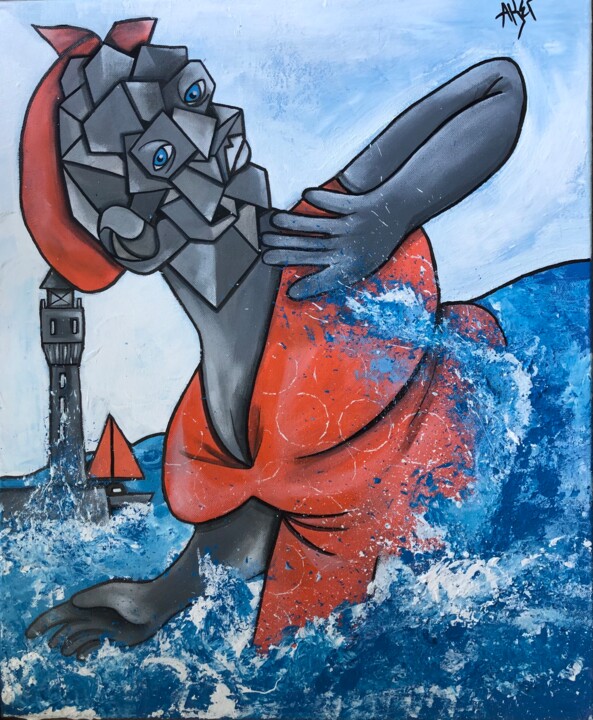 Prendre le large 绘画, 24x19.7 in