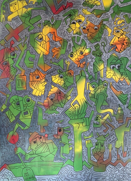 绘画,  74.8x55.1 in 