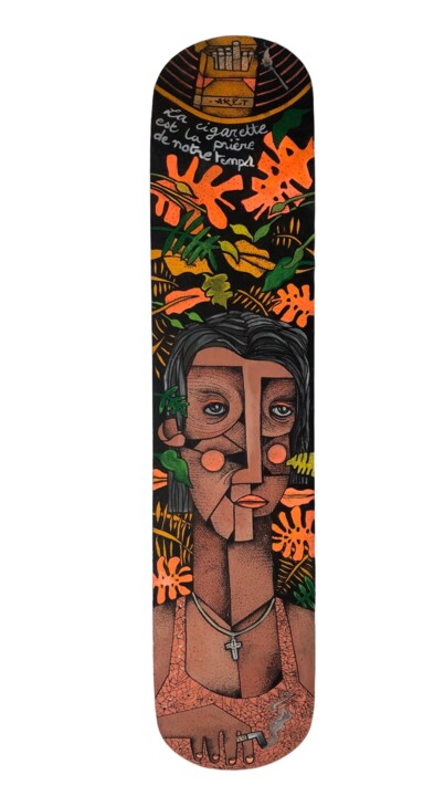 Amen ta clope 绘画, 28.7x5.9 in