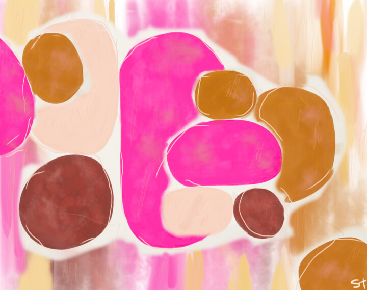 Digital Arts titled "Alma 1" by Mercedes Santacruz, Original Artwork, Digital Painting