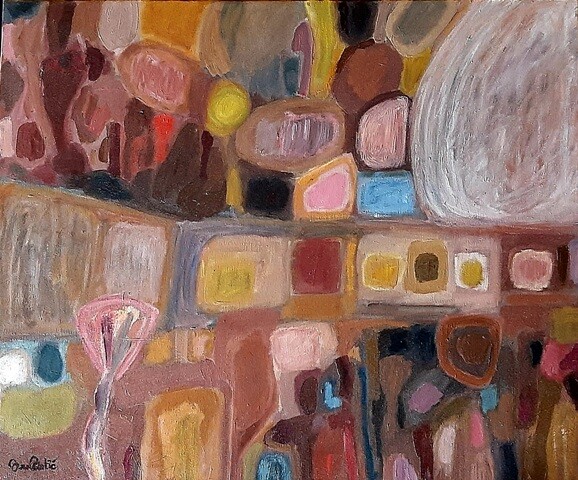 Painting titled "Belgrade - Kalemegd…" by Ivana Martic, Original Artwork, Oil