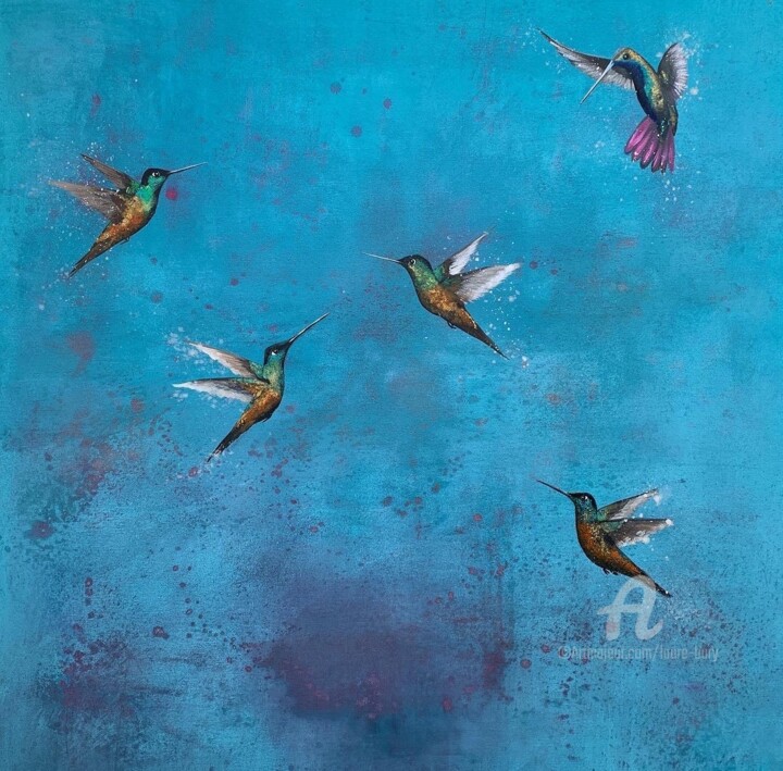 Rise Like An Angel III 绘画, 35.4x35.4 in