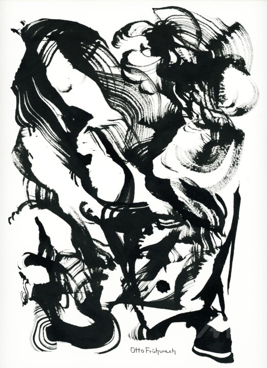 Dominanz und Demütigung - Dominance & Humiliation 绘画, 16.9x13 in