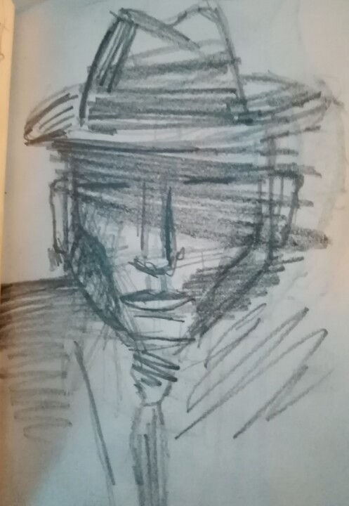 Disegno intitolato "croquis 7" da Houssein Kh, Opera d'arte originale, Matita