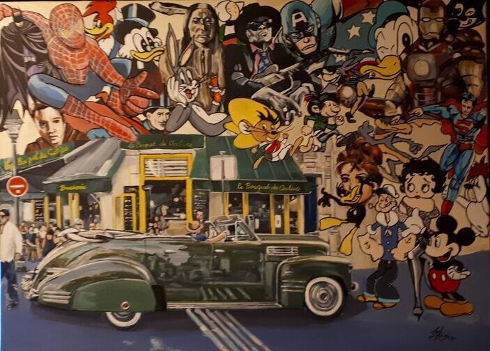 Street art aux archives 绘画, 23.6x31.5 in