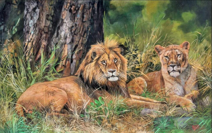 Time for a Break 绘画, 35.4x55.1 in