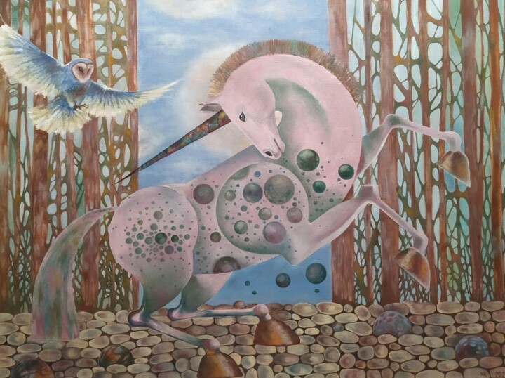 Яблочное созвездие 绘画, 27.6x35.4 in