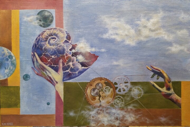 Время 绘画, 26.8x38.6 in