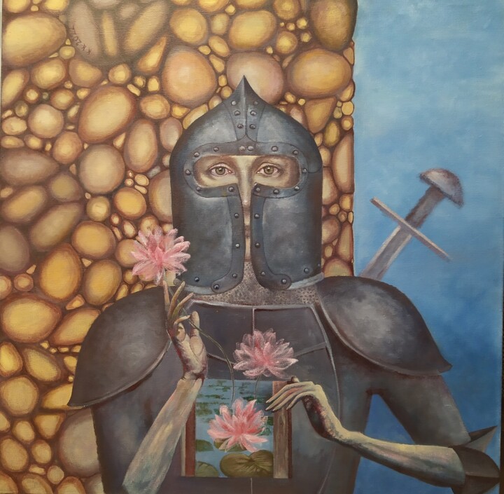 Цветы души моей 绘画, 27.6x27.6 in