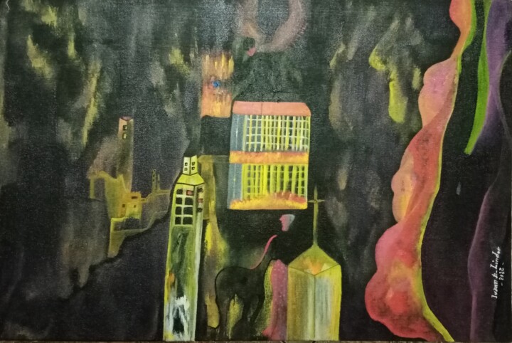 Domaine des Barons 绘画, 6.3x9.5 in
