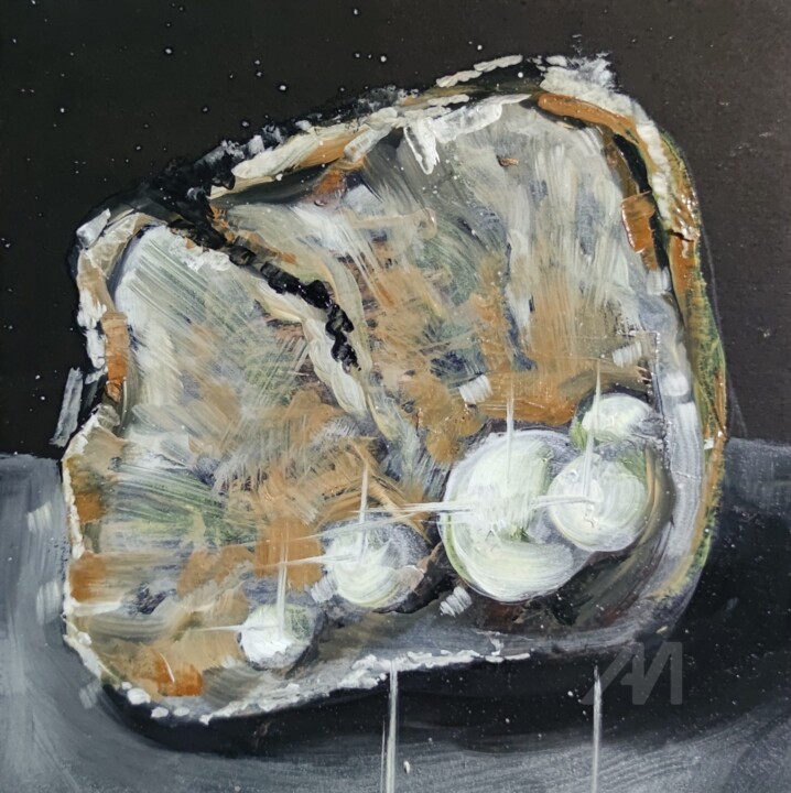 Pearls 绘画, 7.9x7.9 in