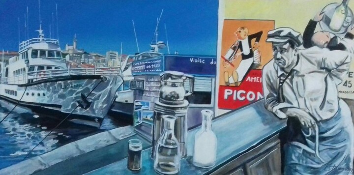 Ho! peuchère! 绘画, 19.7x39.4 in