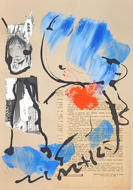 9 outsider art brut singulier chat manga expressionnisme 图画, 11.8x7.9 in