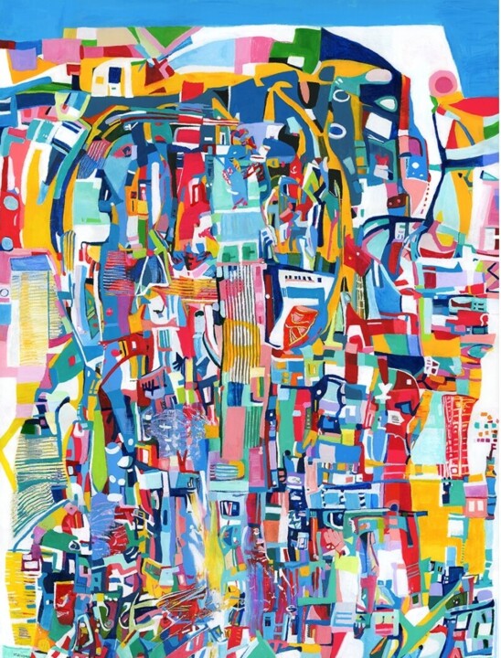 Peinture intitulée "After Irma #2" par Karen L. Kirshner, Œuvre d'art originale, Acrylique