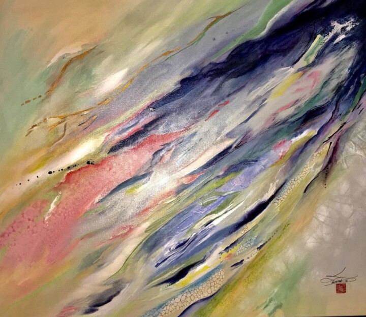 Eucalyptus branche 绘画, 28.7x36.2 in