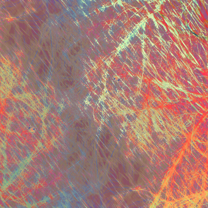 Painting titled "ABSTRACT CHERRY ON…" by Cryptid, Original Artwork, Digital Painting